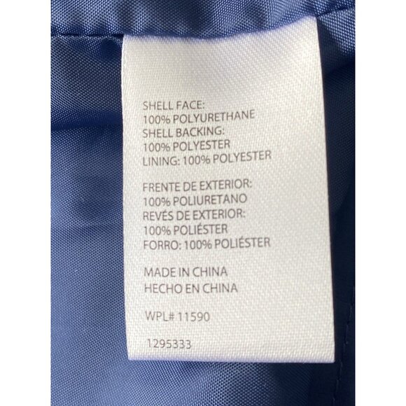 Weatherproof Vintage Women's Hooded Rain Slicker Jacket Blue Size XL - Picture 5 of 6